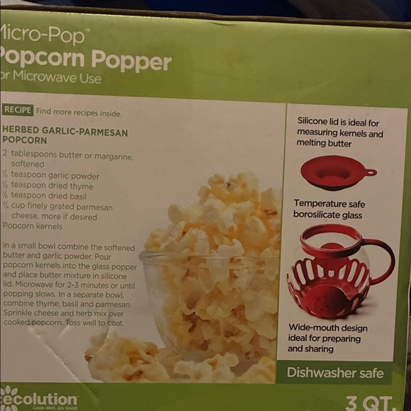 Ecolution Red Micro-Pop Popcorn Popper - Picture 4 of 4